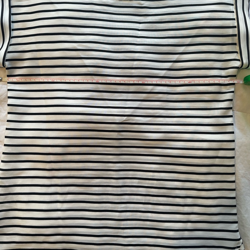 Ann Taylor Loft Black and White Striped Top